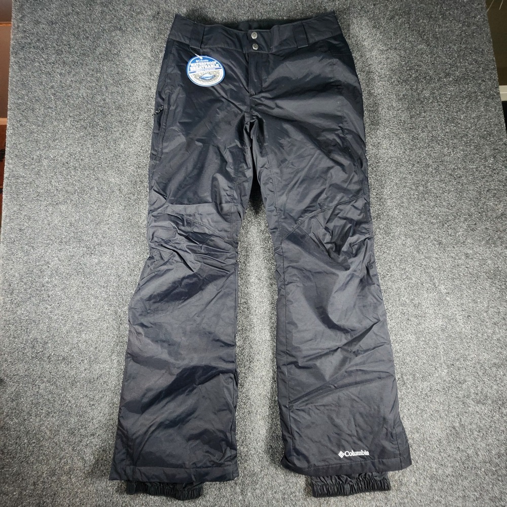 Columbia Snow Pants Womens Medium Black Omni-Tech Waterproof Insulated XL8185